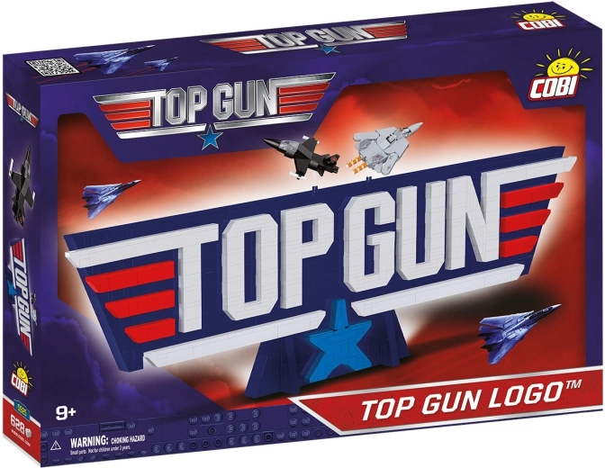 COBI bouwset Top Gun 3D-logo, 628 onderdelen