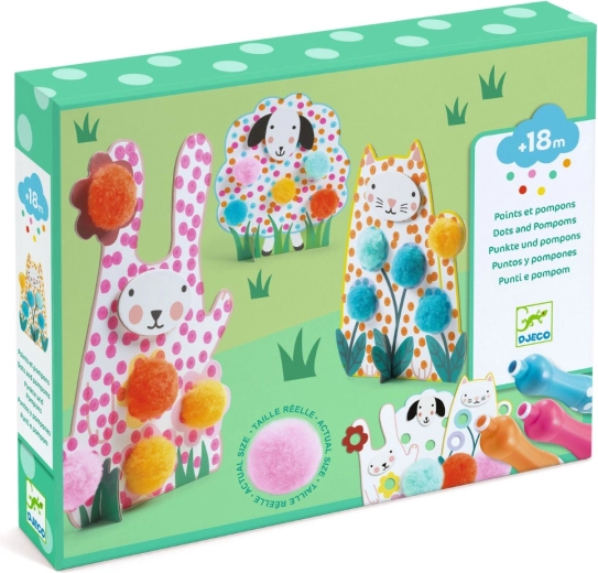 Djeco knutselset Pompons in het gras