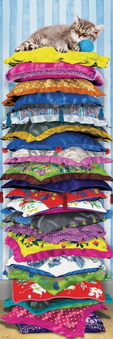 Eurographics verticale puzzel Kattenprinses op de erwt 1000 stukjes