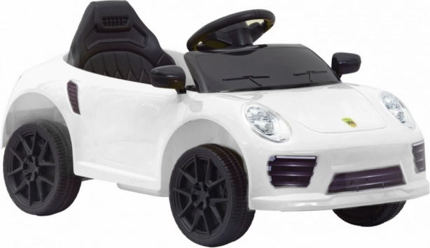 Witte kinderauto op accu