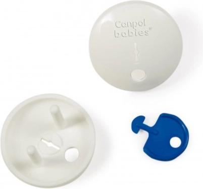 Canpol babies stopcontactbeschermers met sleutel, 4 stuks