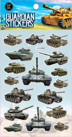 Stickers TANKS – creatieve set voor kinderen