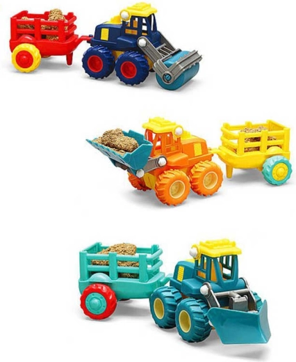 Bouwvoertuig met terugtrekmotor met aanhanger - 1 set