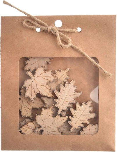 Blad hout beige (12 stuks)