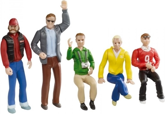 Figuren toeschouwers 1:32 – set van 5 figuren met beweegbare delen