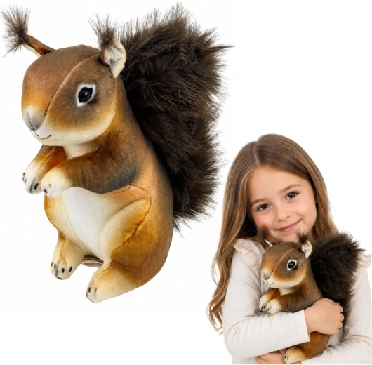 Pluchen eekhoorn – realistische knuffel 22 cm
