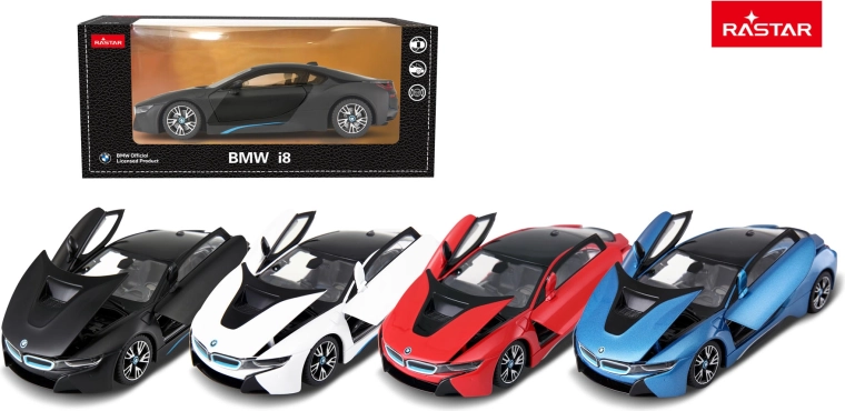 Automodel BMW i8 Rastar 1:24 rood - 1 stuk