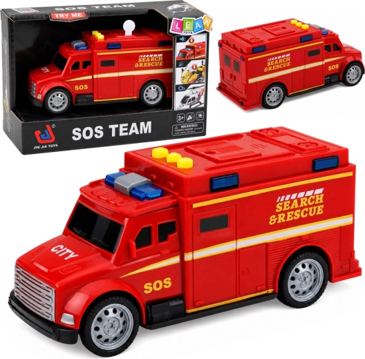 Reddingsauto SOS Search & Rescue met licht en geluid 15,5 cm - 1 stuk