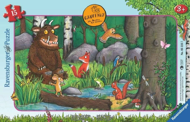 Puzzel Muis en de Gruffalo van Ravensburger, 15 stukjes