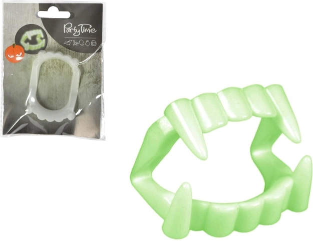 Fluorescerende vampierkaak voor Halloween
