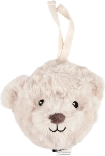 Flow knuffel met hartslag voor onderweg Lou on the Go beige - 1 stuk