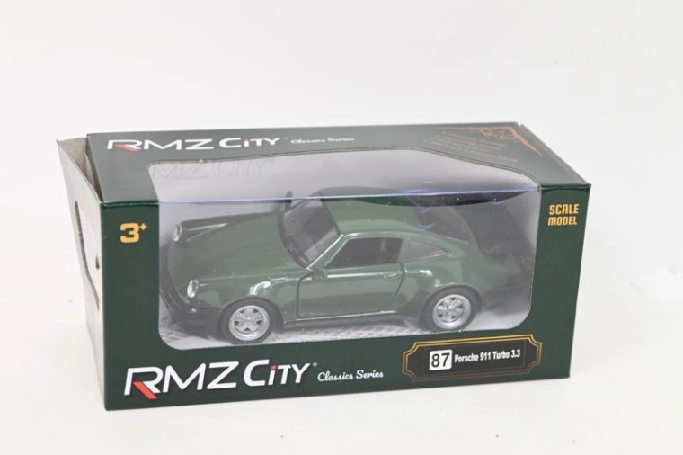 RMZ model Porsche 911 Turbo 3.3 1:32 donkergroen
