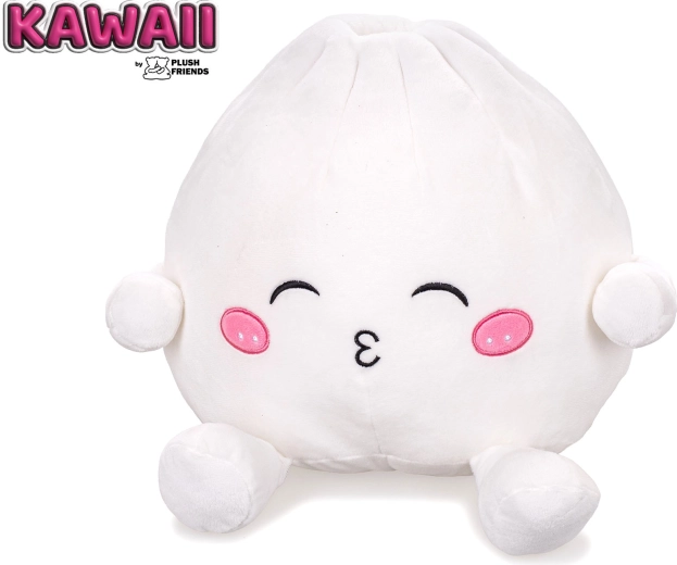 Plush Friends Kawaii pluchen knoedel Bao met getuite mond 25 cm - 1 stuk
