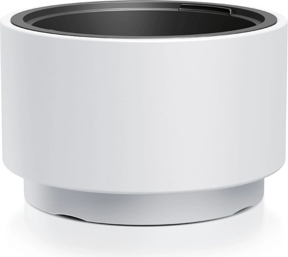 Witte ronde bloempot met inzet 46,8 cm HEOS