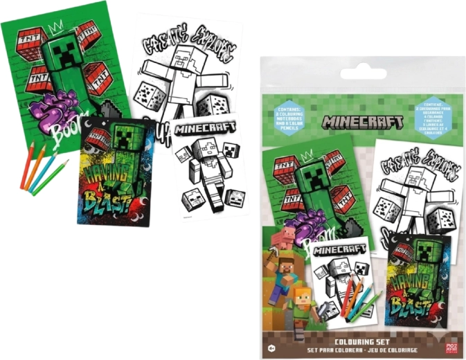 Creatieve kleurset Minecraft
