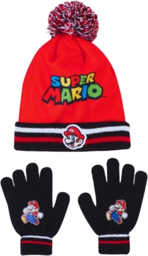 Super Mario-muts en handschoenen