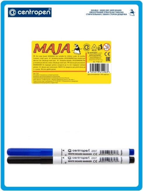 Centropen Wisbare Tabellen A5 dubbelzijdig met 2 stiften