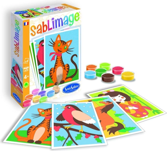 Sentosphere Sablimage mini zandafbeeldingen knuffelige vriendjes
