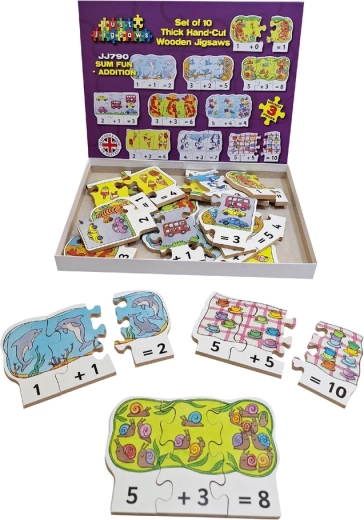 Just Jigsaws houten rekenpuzzel - 30 stukjes