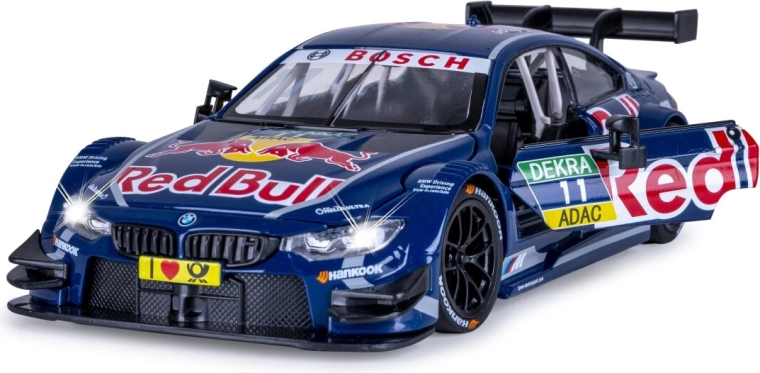 JAMARA BMW M4 DTM metalen model 1:24 blauw met verlichting en geluiden