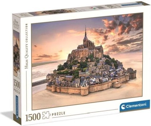 Puzzle Clementoni Mont Saint-Michel bij zonsopkomst, 1500 stukjes