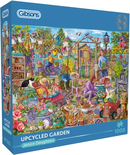 Gibsons puzzel tuin van gerecyclede materialen 1000 stukjes