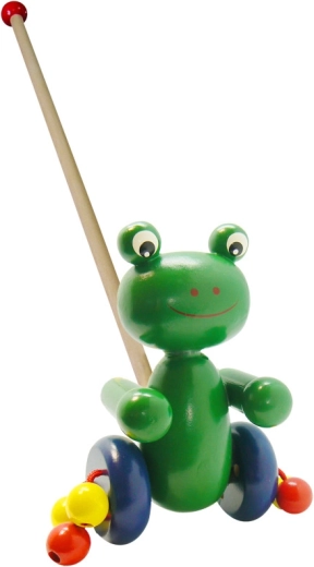 Rijdende Kikker op een Stok