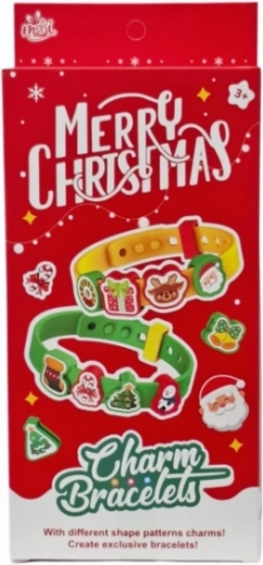 Creatieve set met kerstkralen voor het maken van armbanden