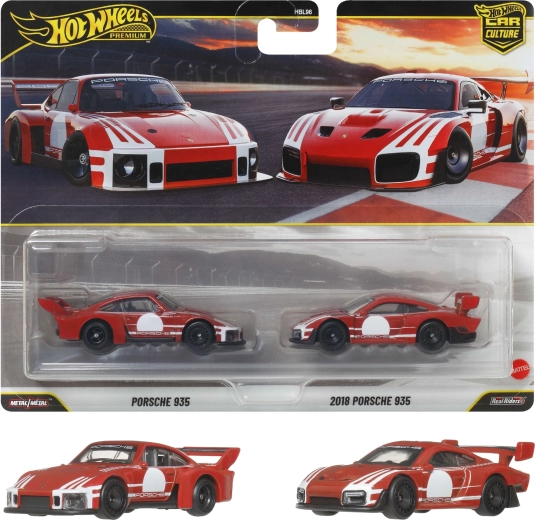 Hot Wheels Premium dubbelpack PORSCHE 935 + 2018 PORSCHE 935