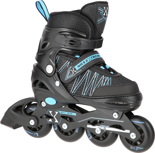 Nils Extreme 2-in-1 rolschaatsen en ijsschaatsen, blauw – S (31-34)