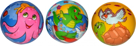 Kinderball met dieren 9 cm