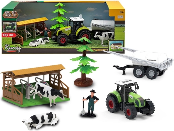 Boerderijset met tractor en accessoires