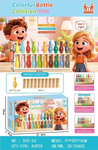 Spel: raad de kleur van de flesjes