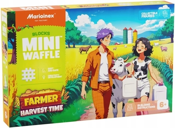 Marioinex Mini Waffle Boerderij – oogsttijd 100 stuks