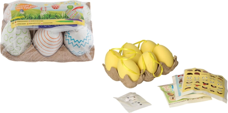 Paaseieren van plastic – set van 6 stuks