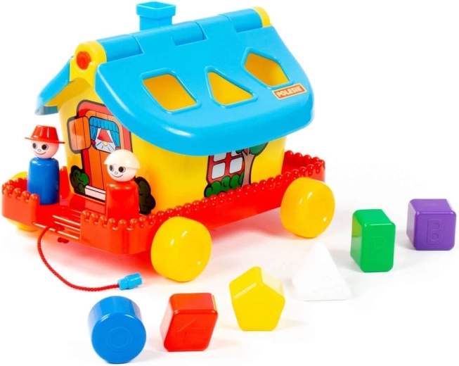 Speelhuisje op wielen - 1 stuk
