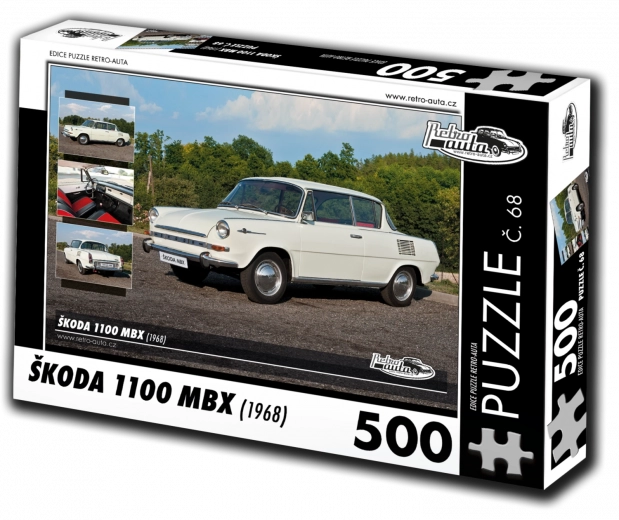 RETRO-AUTA Puzzel Škoda 1100 MBX 500 stukjes