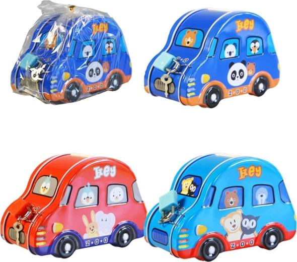 Spaarpot in de vorm van een auto voor kinderen