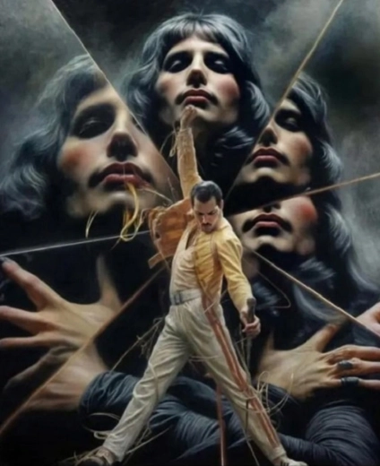 Norimpex diamantschilderen Freddie Mercury 30 × 40 cm