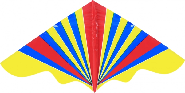 Kleurrijke vlieger 128 × 61 cm met handvat