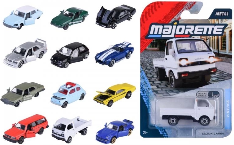 Vintage metalen autootje met openslaande delen 7,5 cm