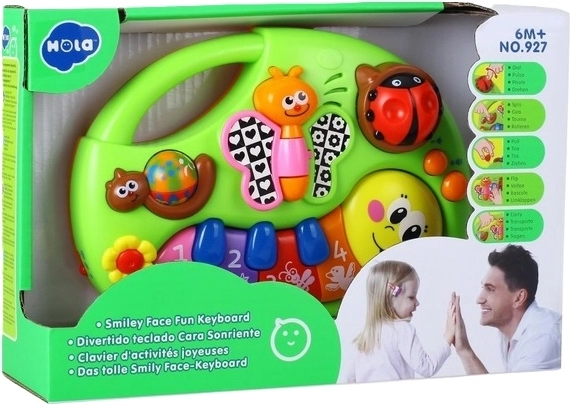 Hola SmilyPlay kindermuziekkeyboard met vrolijk gezichtje