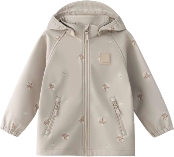 Leokid softshelljas Lake Silver Cloud Flower maat 116