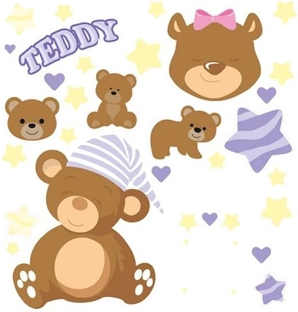 WIKORIA strijkapplicaties DTF 15 × 20 Teddy