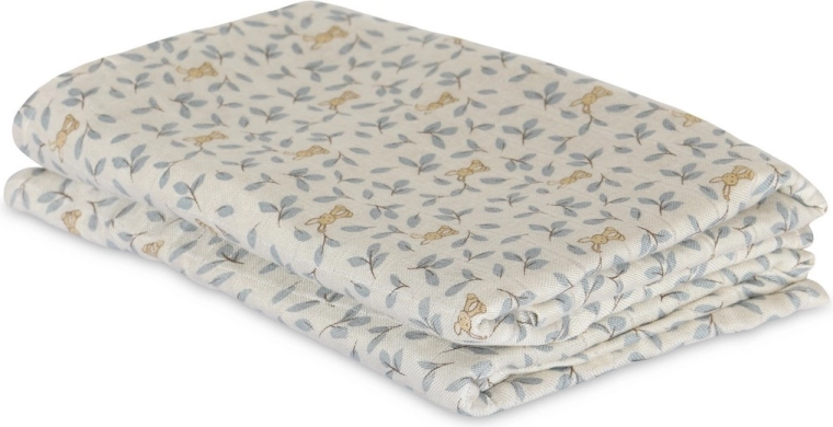 NUUROO Josefine mousseline bamboe doeken bunny leaf - 2 stuks