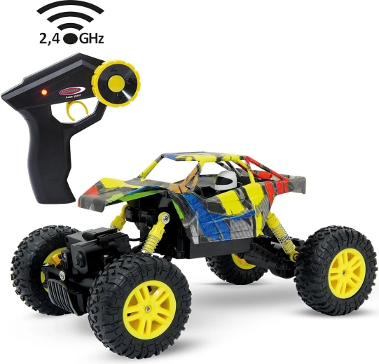 Jamara Hillriser Crawler 4WD 1:18 met afstandsbediening 2,4 GHz geel