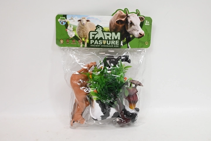 Figuren van boerderijdieren met planten - 1 stuk