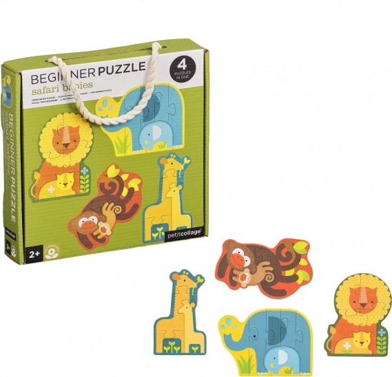 Petit Collage Eerste Puzzel Safari-jongen