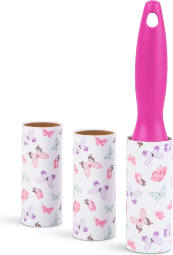 Kledingroller met handvat en 3 reserve-rollen