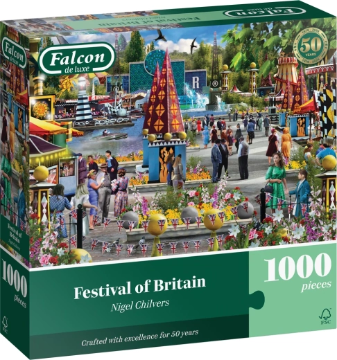 Falcon de luxe puzzel Festival Brittannië 1000 stukjes